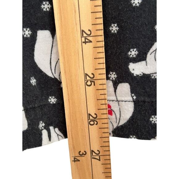 Victoria's Secret Sleepwear M Dreamer Dancing Polar Bears Flannel 2pc Pajama Set - Picture 8 of 16